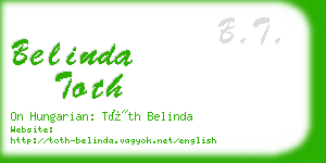 belinda toth business card